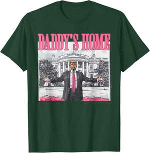 Trump 2024 Take America Back Daddy's Home Trump Pink 2024 T-Shirt - T-Shirt | Forest