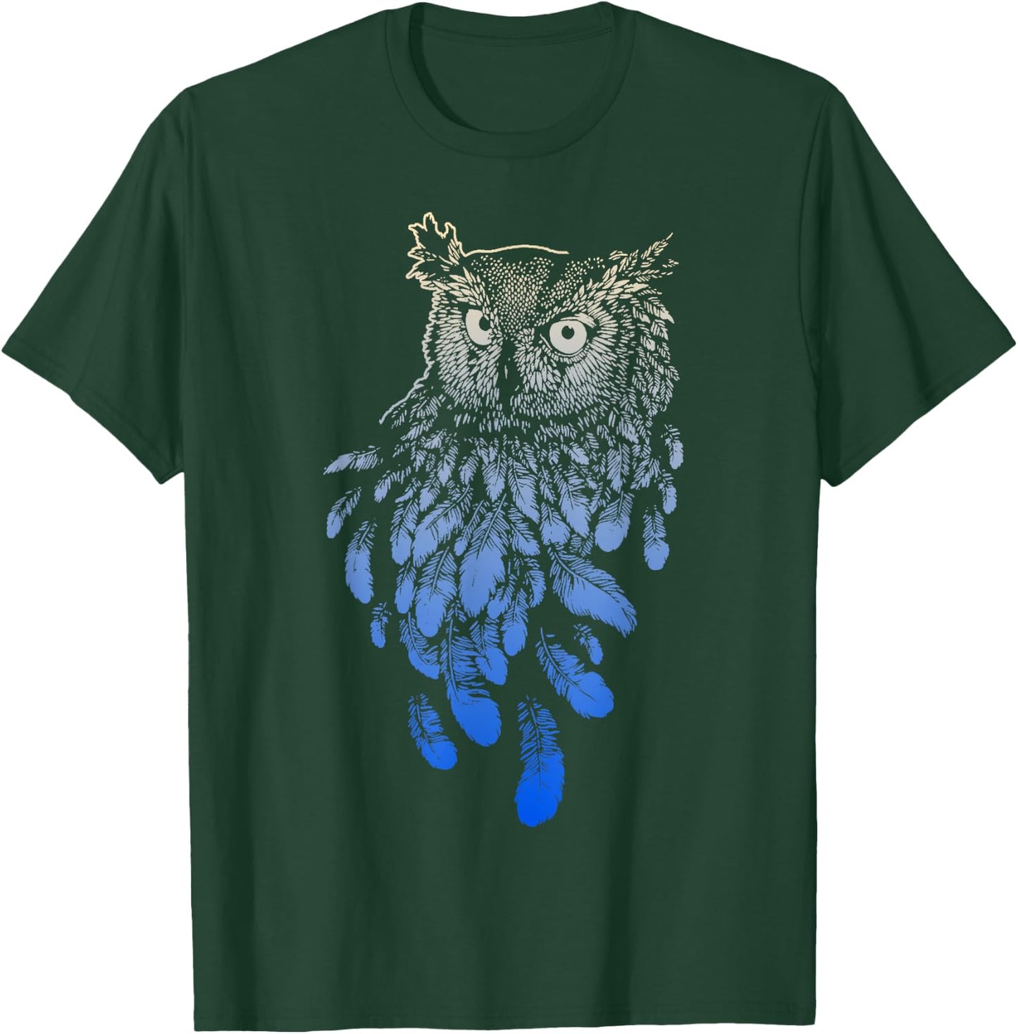 Owl Shirt - Owl Gift Spirit Animal Tribal T-Shirt - T-Shirt | Forest