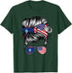 Guam Flag Guamanian Women American USA Heritage Guam T-Shirt - T-Shirt | Forest
