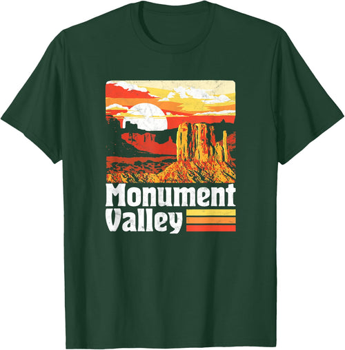 Monument Valley Vintage Sunset 80s Retro Distressed