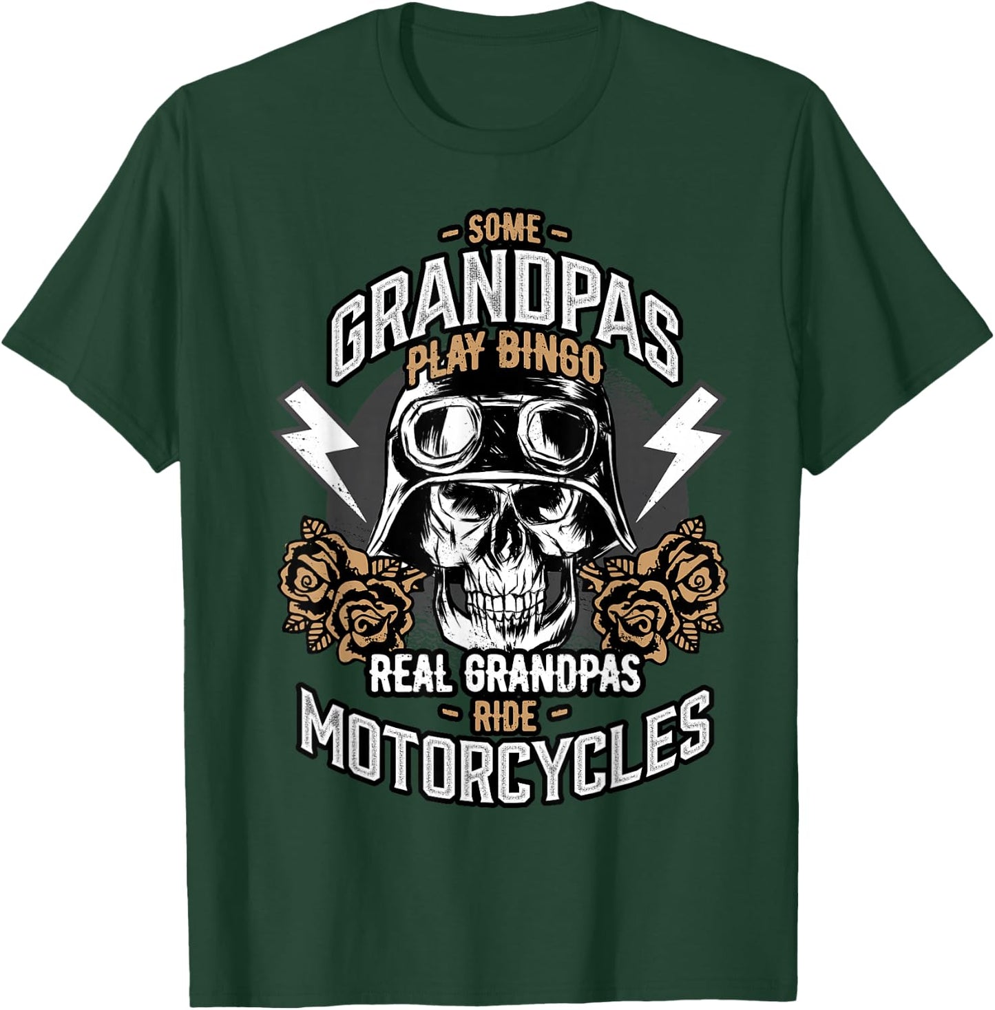 Real Grandpas Ride Motorcycles T-Shirt - T-Shirt | Forest