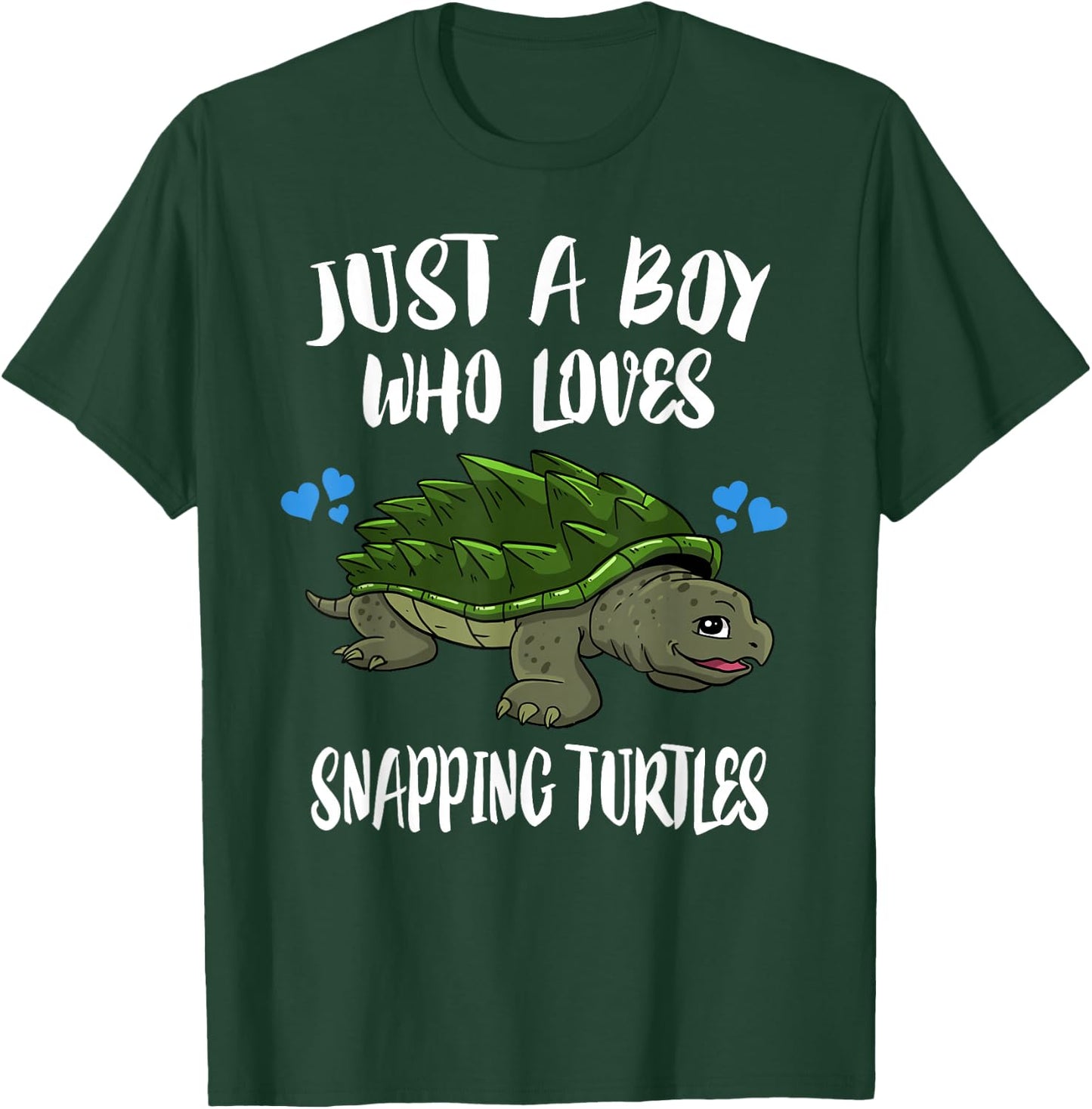 Just A Boy Who Loves Snapping Turtles T-Shirt - T-Shirt | Forest