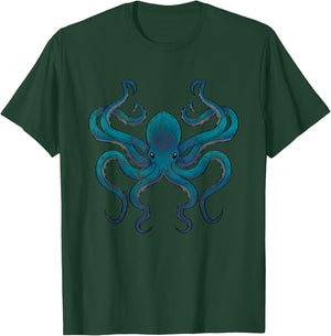 Underwater World Animal Gift Octopus T-Shirt - T-Shirt | Forest
