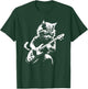 Cat Playing Electric Guitar - Cat Lover Kitten Owner Kitty T-Shirt - T-Shirt | Forest