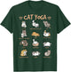 Cat Yoga Poses Cats Practicing Mindfulness Meditation Kitten T-Shirt - T-Shirt | Forest