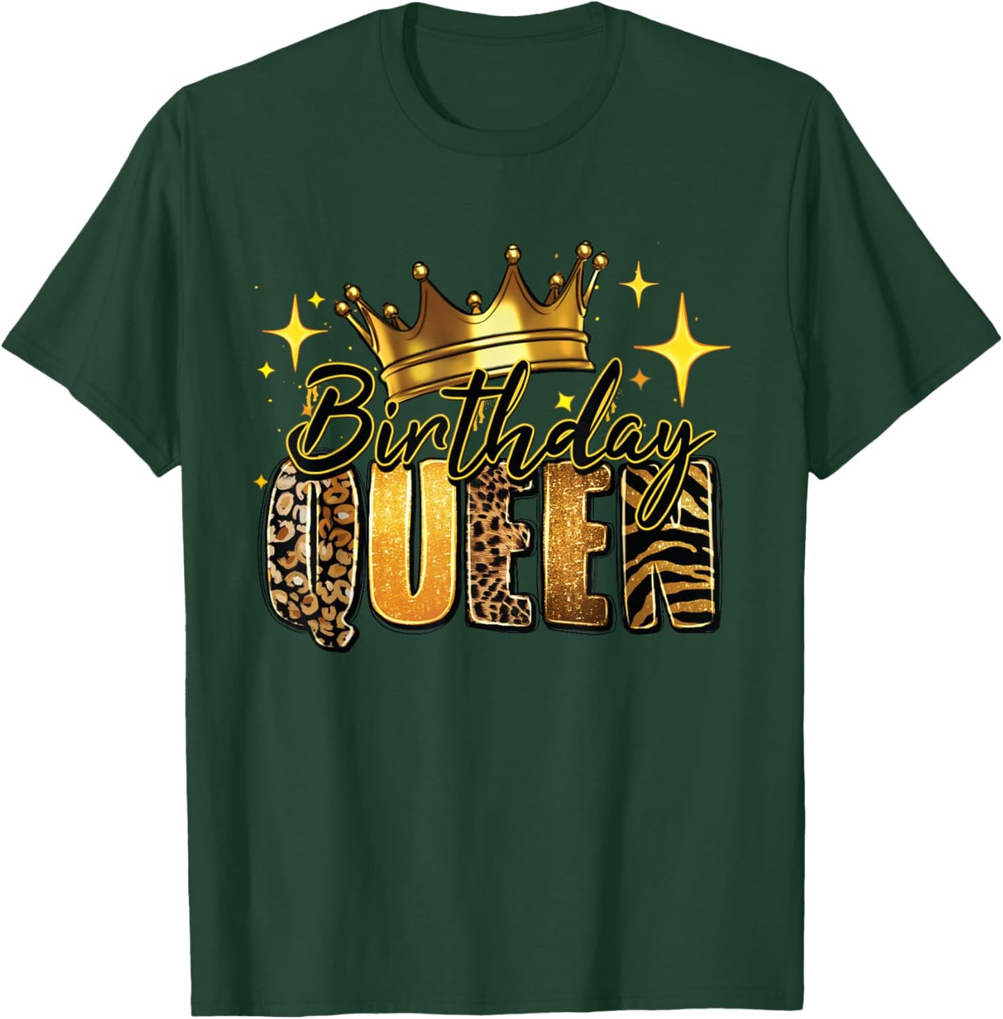 Birthday Queen Cool Couples Matching Birthday Party T-Shirt - T-Shirt | Forest