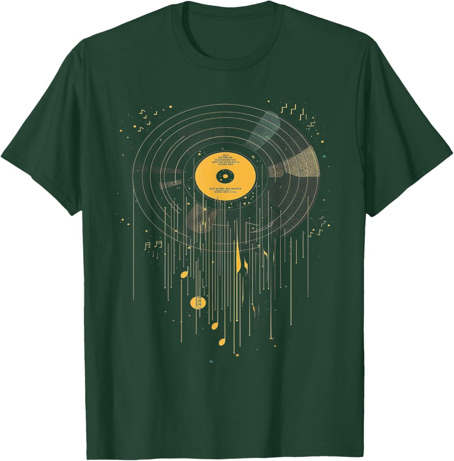Vinyl Record Music T-Shirt - T-Shirt | Forest