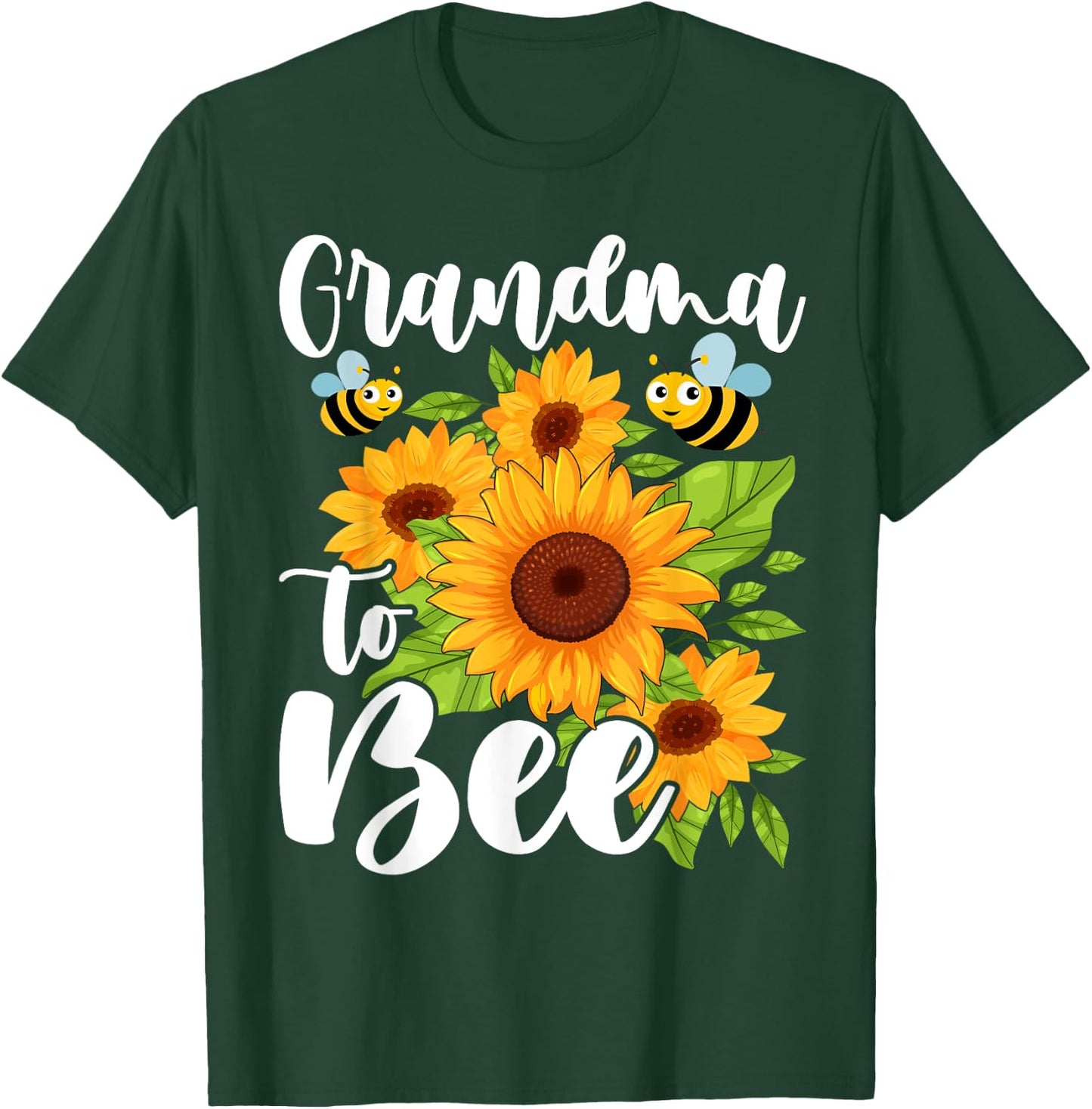 Grandma to Bee Cute Funny Pregnancy Announcement Grandma T-Shirt - T-Shirt | Forest