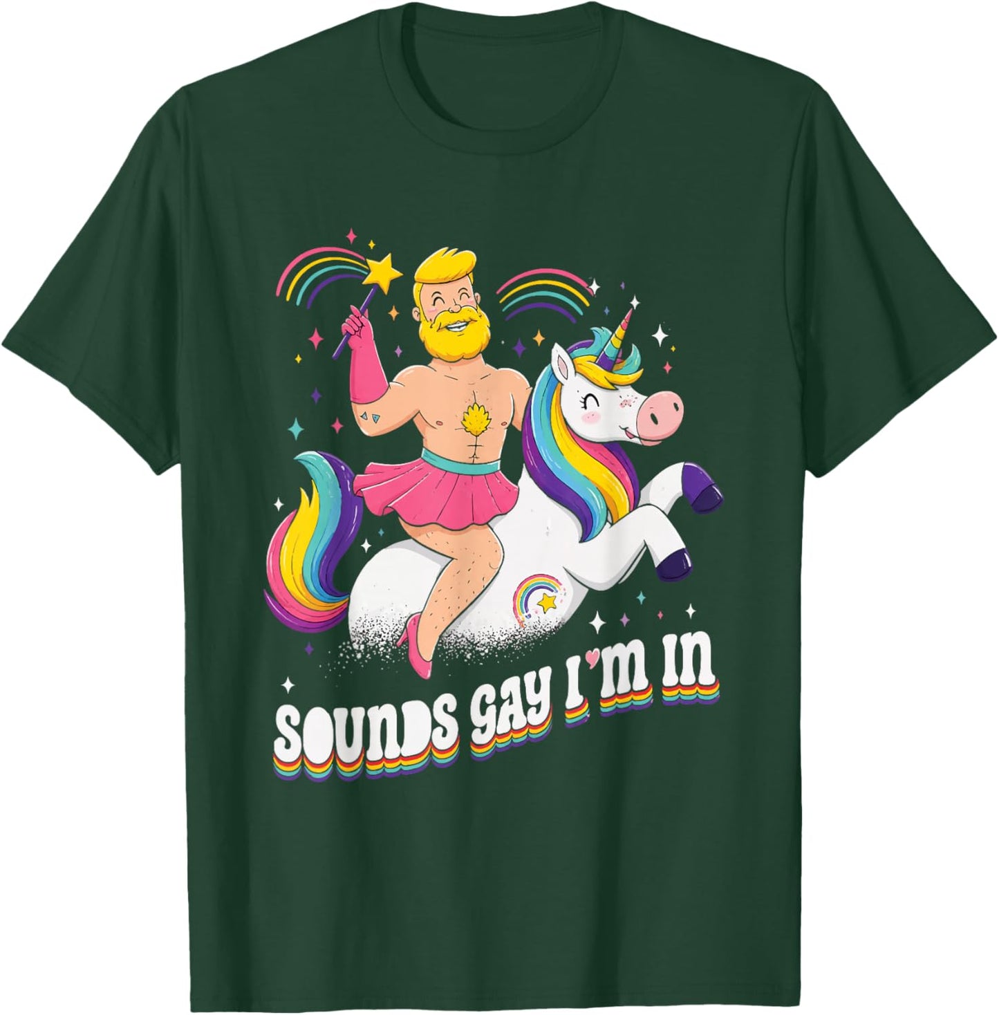 Klingt schwul I'm In Pride Rainbow Lustiges Einhorn Queer LGBTQ T-Shirt - T-Shirt | Forest