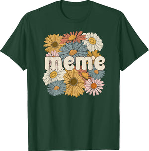 Groovy Meme Grandmother Flowers Meme Grandma T-Shirt - T-Shirt | Forest