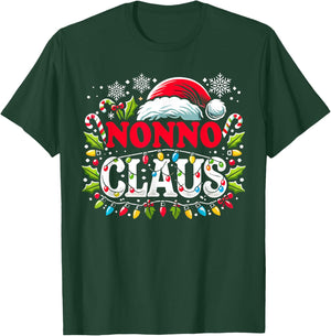 Nonno Claus Funny Christmas Santa Hat, Italian Grandpa Xmax T-Shirt - T-Shirt | Forest