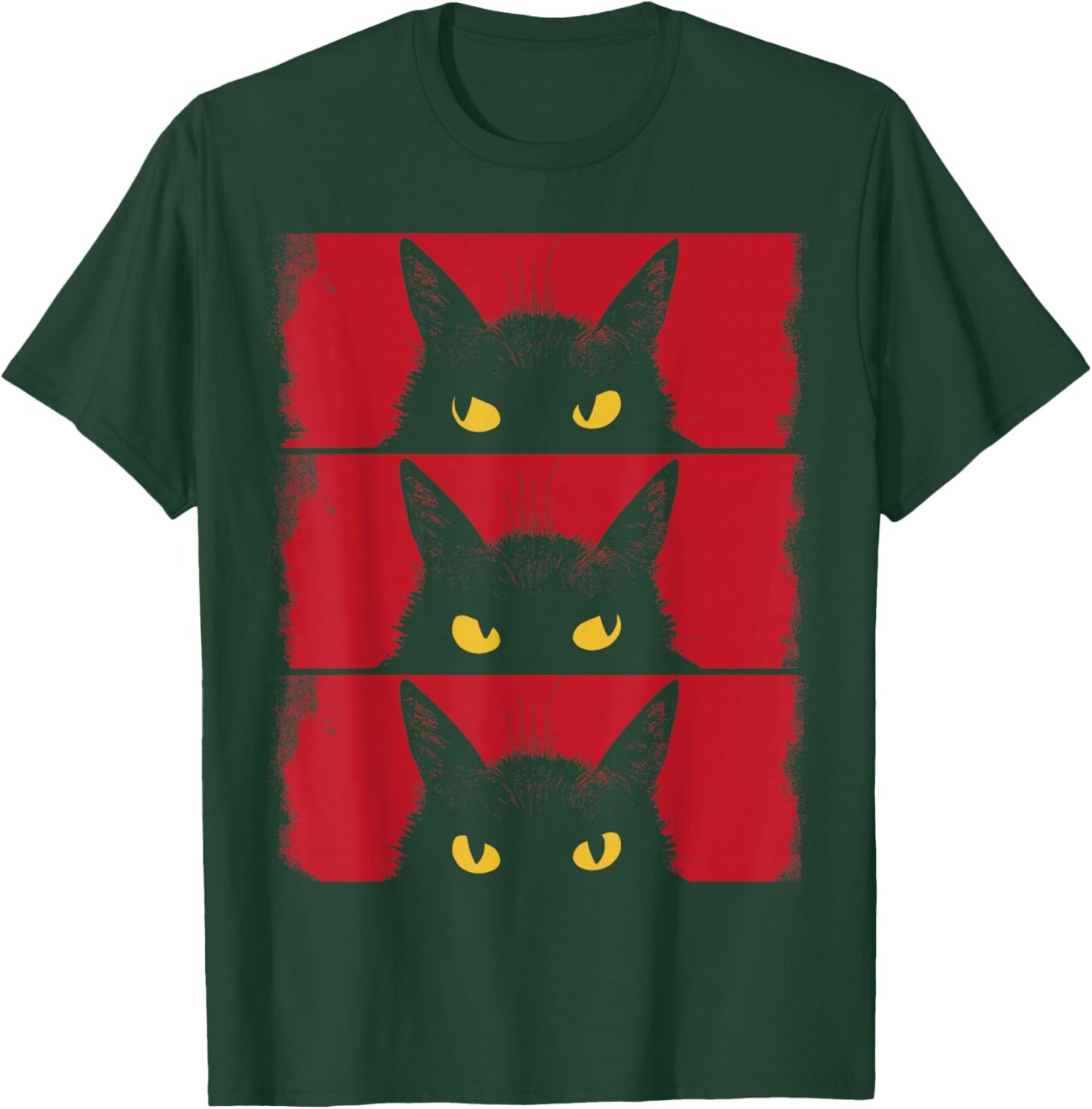 Cat Lover, Grumpy Black Kitten, Cat Mom, Cat Dad T-Shirt - T-Shirt | Forest