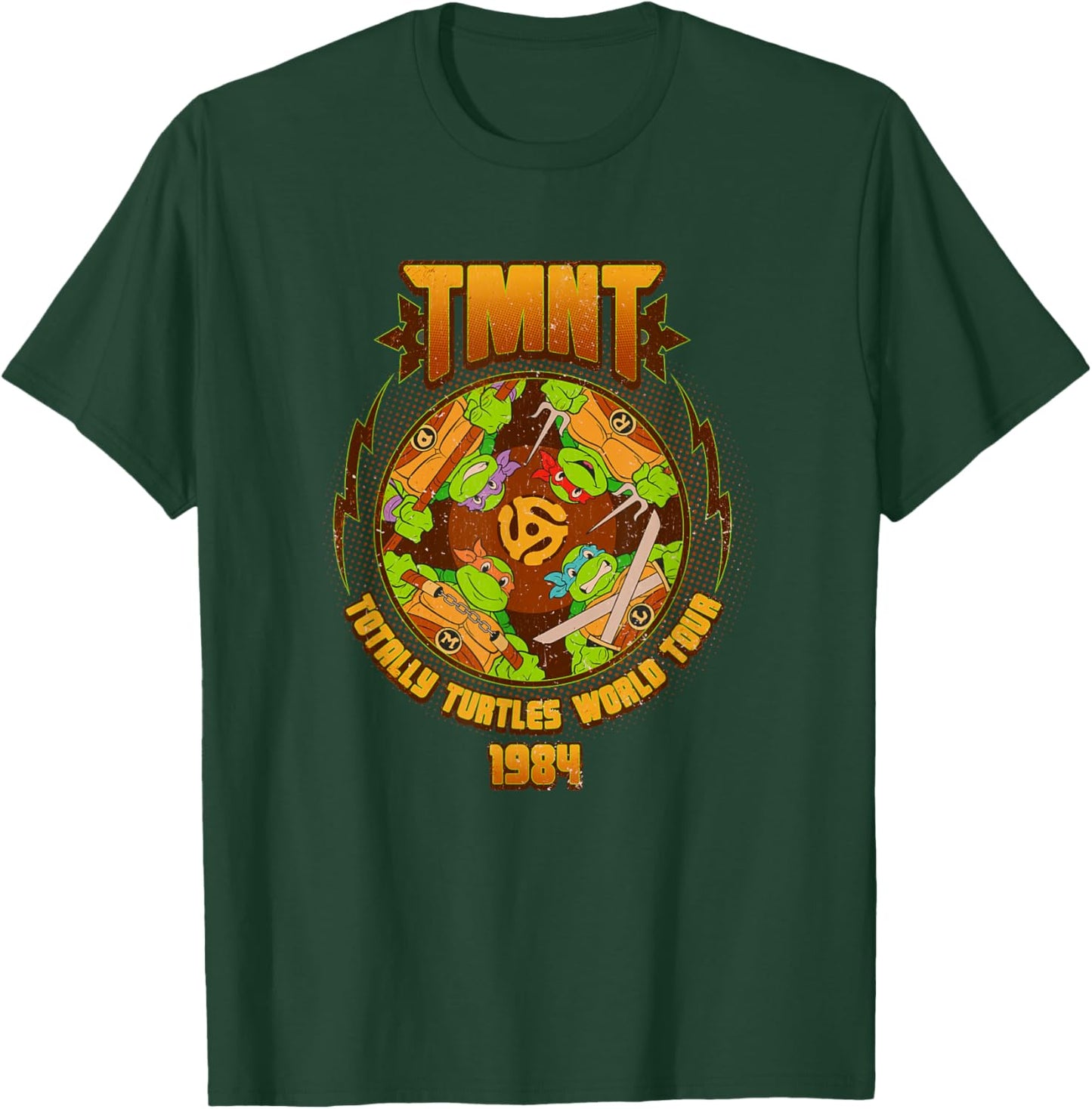 Teenage Mutant Ninja Turtles World Tour 1984 Vintage Logo T-Shirt - T-Shirt | Forest