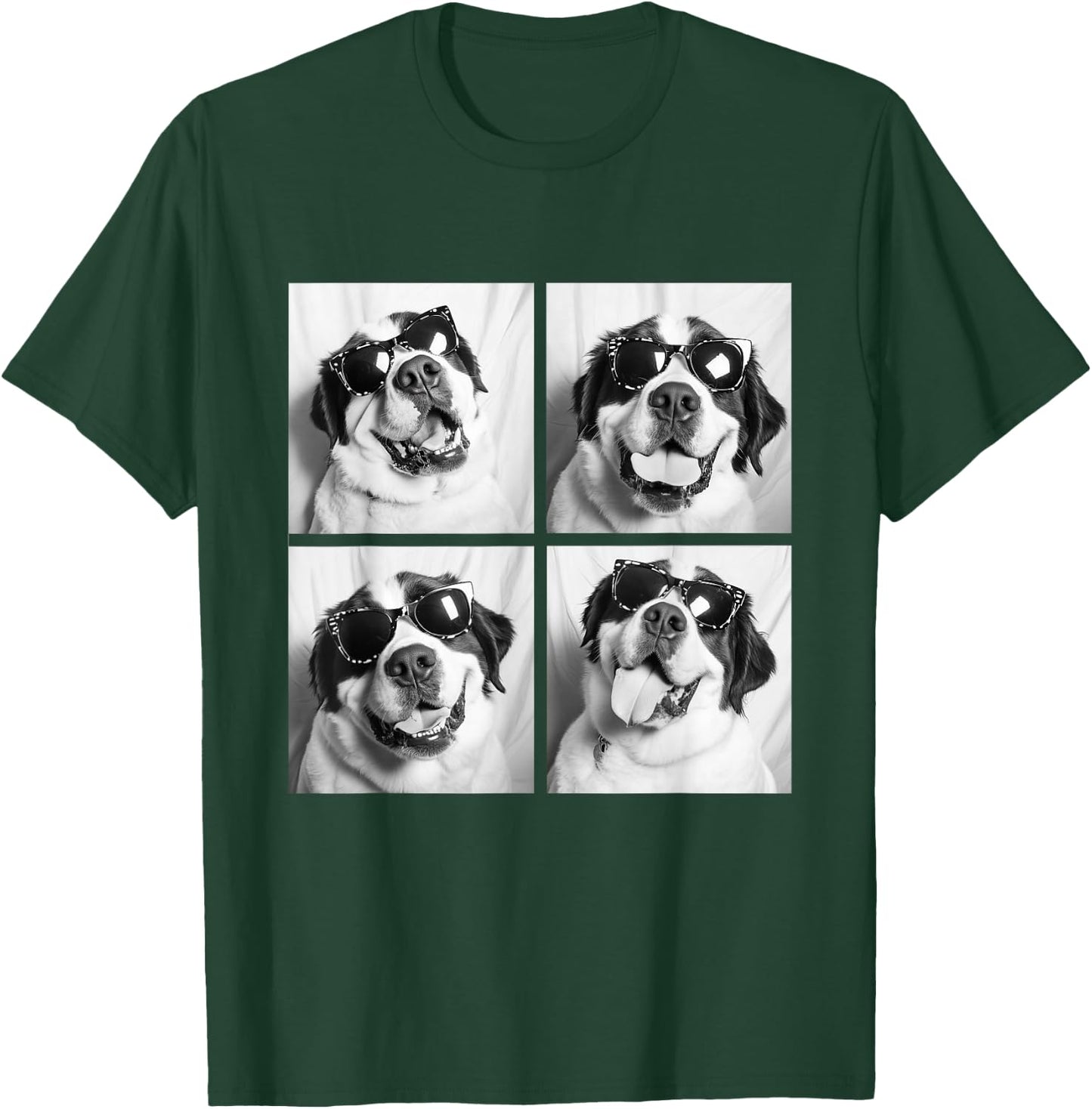 Funny St Bernard with Sunglasses Meme Dogs for Pet Owners T-Shirt - T-Shirt | Forest