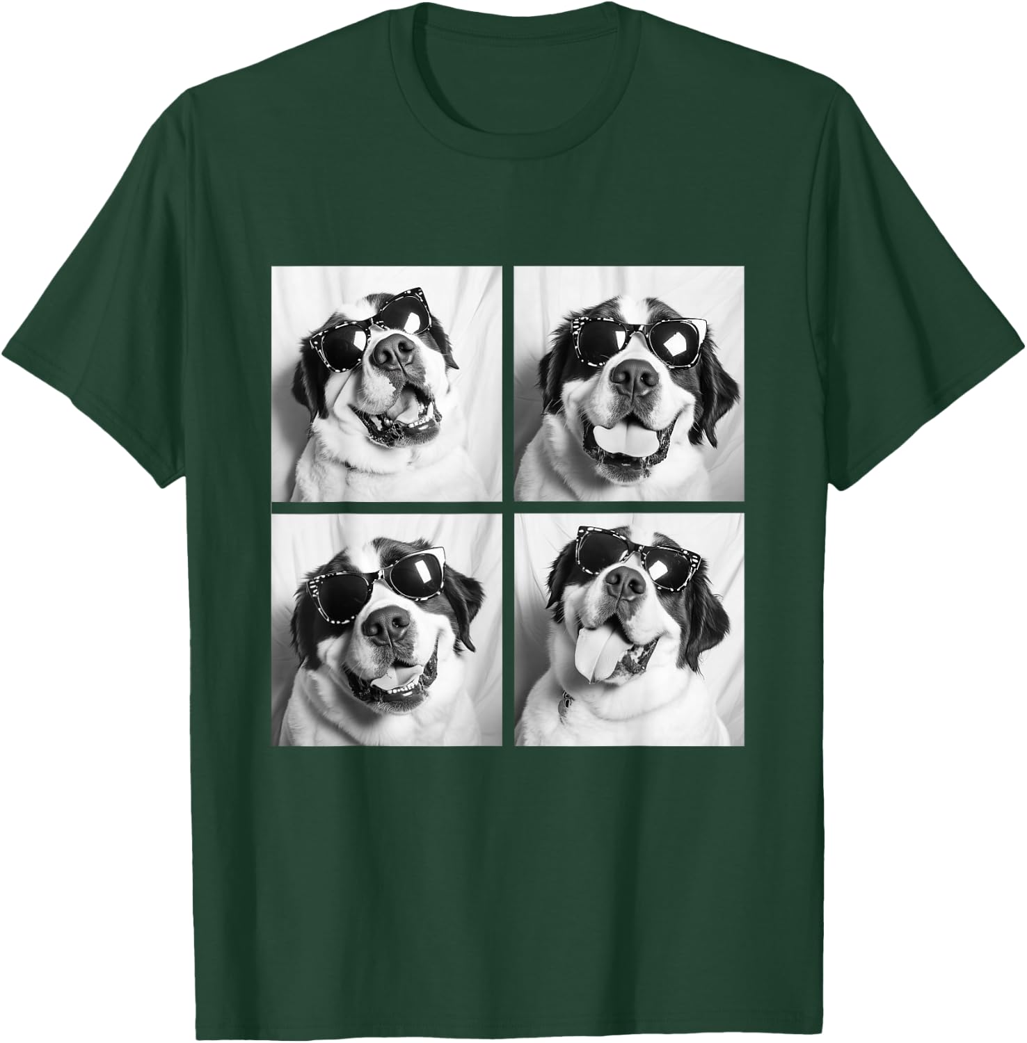 Funny St Bernard with Sunglasses Meme Dogs for Pet Owners T-Shirt - T-Shirt | Forest