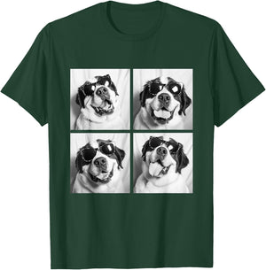 Funny St Bernard with Sunglasses Meme Dogs for Pet Owners T-Shirt - T-Shirt | Forest