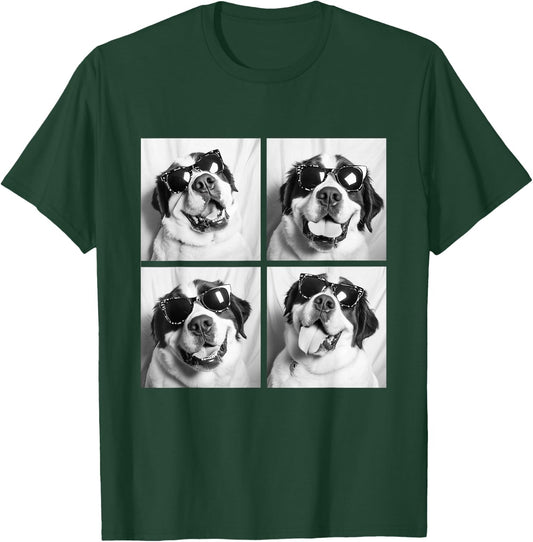 Funny St Bernard with Sunglasses Meme Dogs for Pet Owners T-Shirt - T-Shirt | Forest