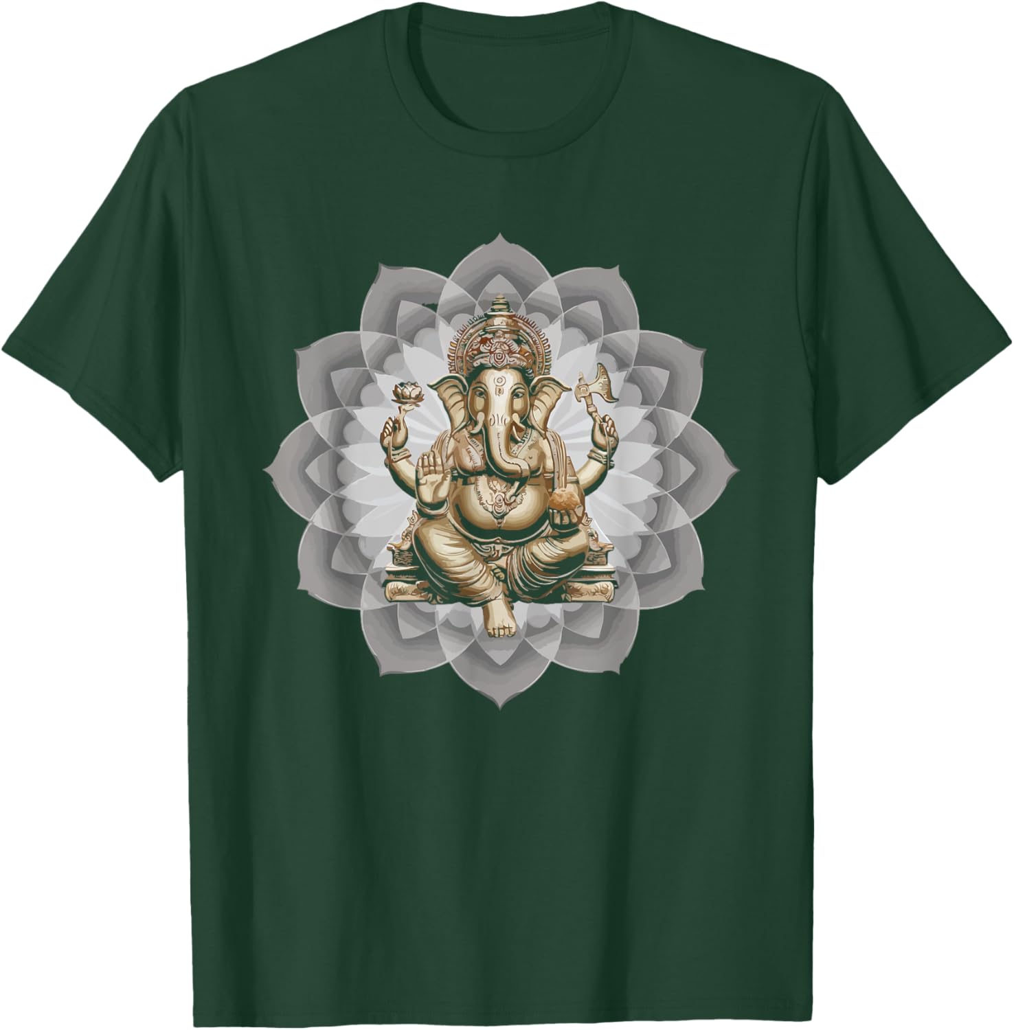 Ganesh Chaturthi Hindu Festival Elephant Lord Ganesha T-Shirt - T-Shirt | Forest