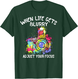 Camera Photography Lover Photographer Motivational T-Shirt - T-Shirt | Forest