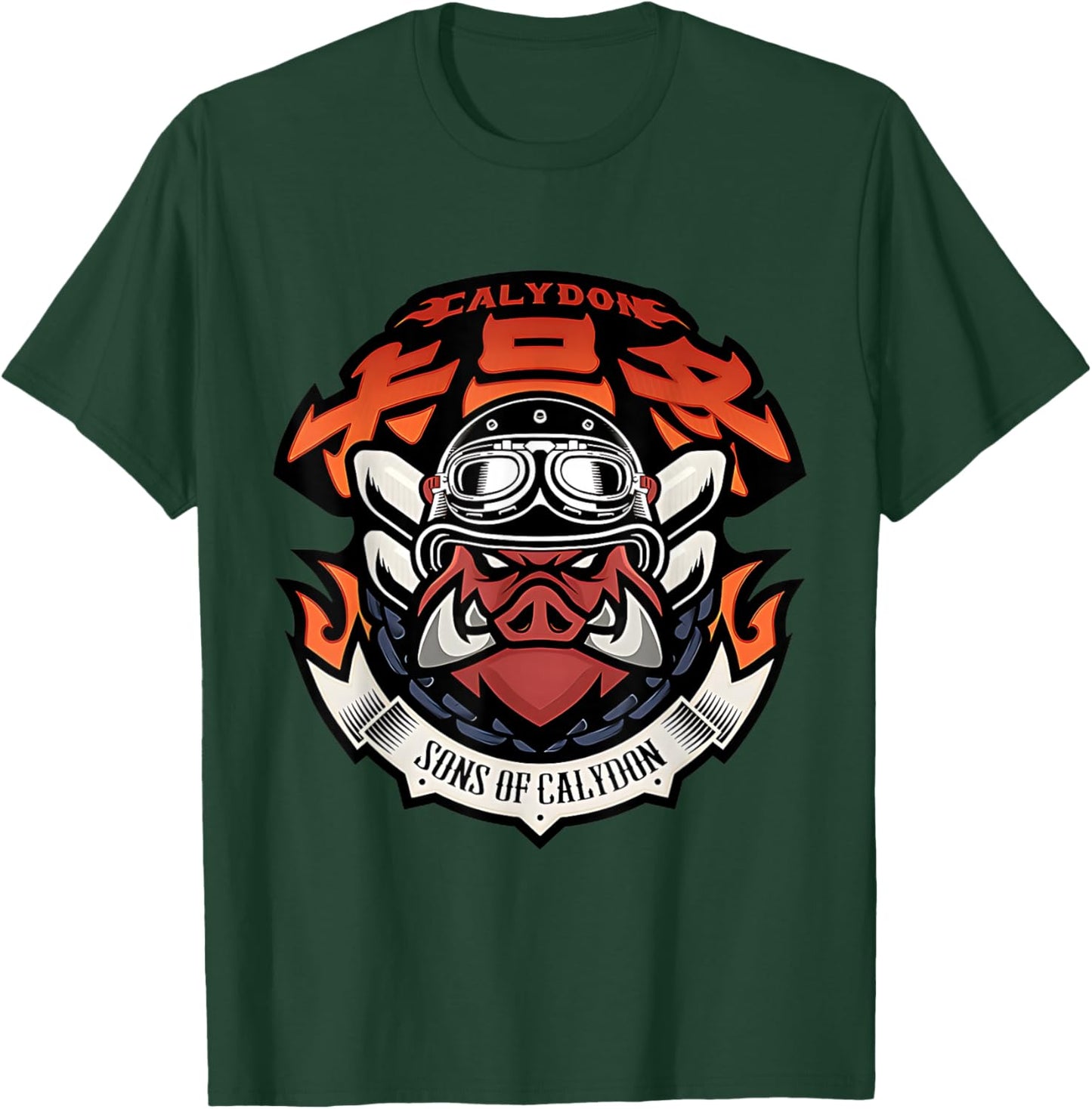 Proxy Agent Appareal Adult - Sons of Cali Themed - Black - Small - Short Sleeve - Modern Round Collar Straight Fit - Cartoon Pattern T-Shirt - T-Shirt | Forest