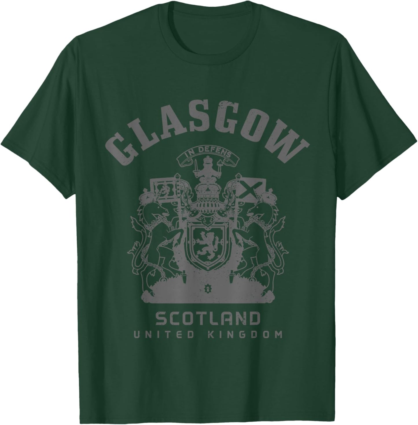 Glasgow Scotland UK Vintage Scottish T-Shirt - T-Shirt | Forest
