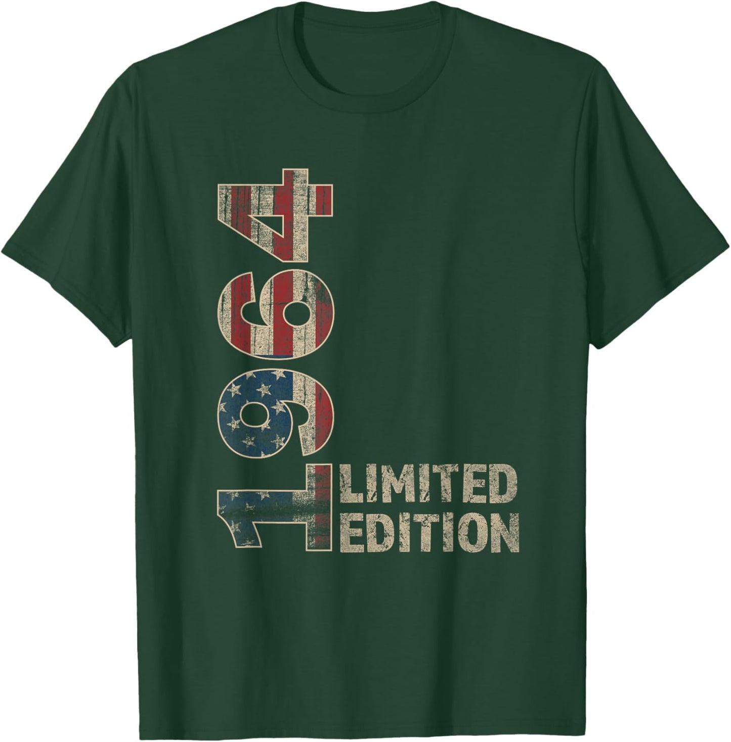 61th Birthday Gift men Vintage born 1964 turning 61 Year Old T-Shirt - T-Shirt | Forest