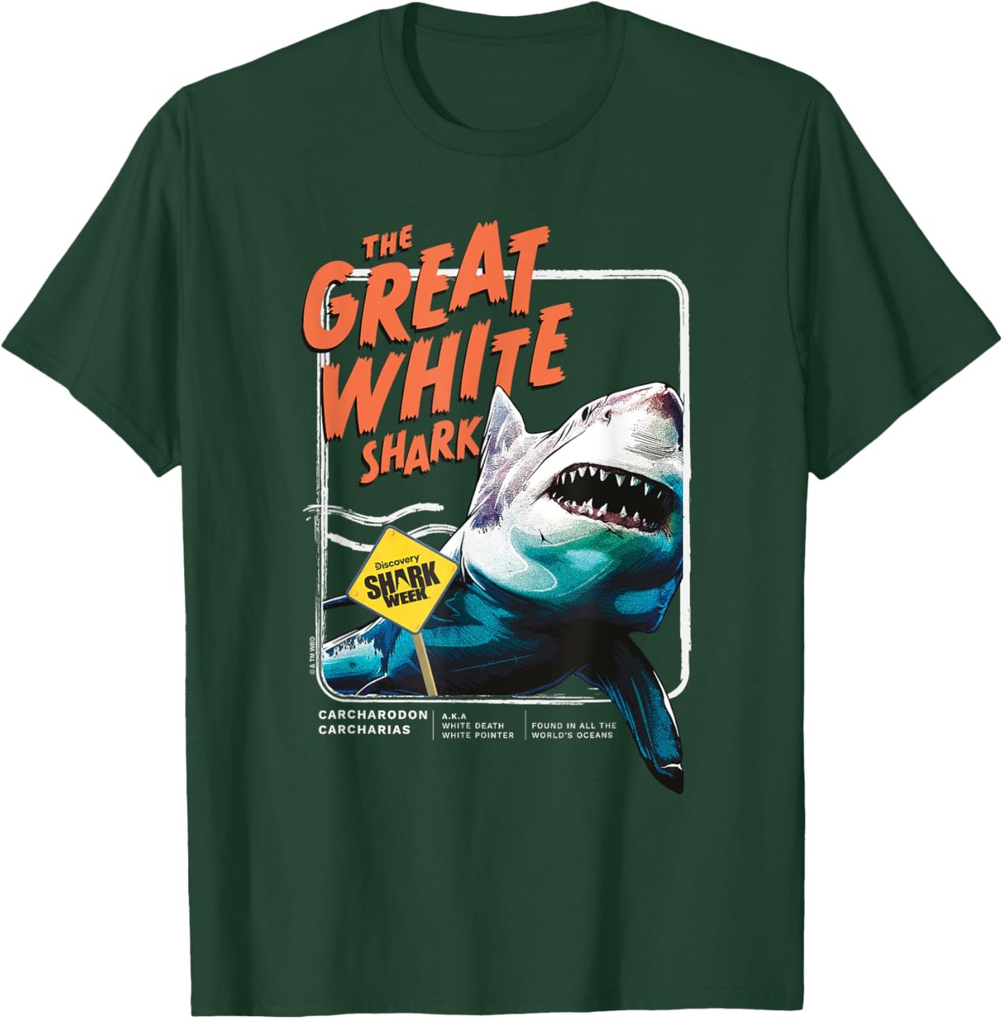 Shark Week Officially Licensed Great White T-Shirt - T-Shirt | Forest