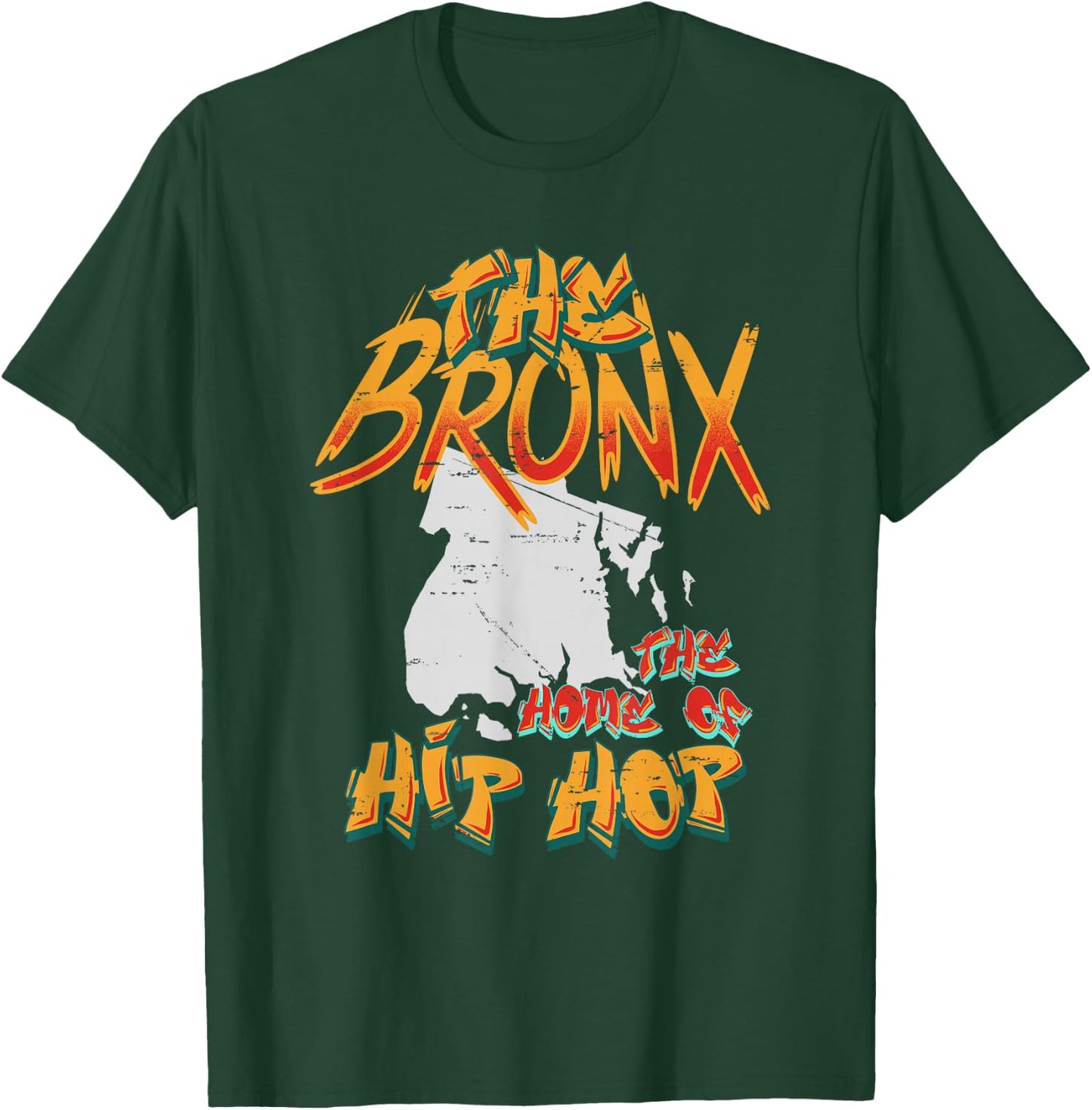 Boogie Down Bronx Hip Hop Rap Graffiti art Music design T-Shirt - T-Shirt | Forest