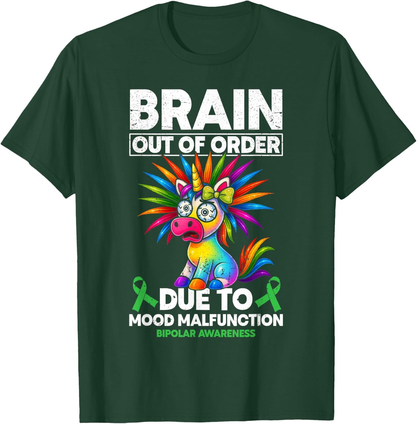 Bipolar Warrior Funny Bipolar Disorder T-Shirt - T-Shirt | Forest