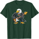 Eagle playing Electric Guitar, Eagle Guitarist T-Shirt - T-Shirt | Forest