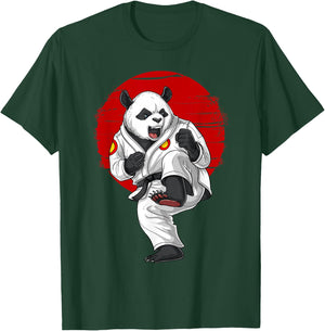 Panda Bear Karate Kickboxing Muay Thai Martial Arts T-Shirt - T-Shirt | Forest