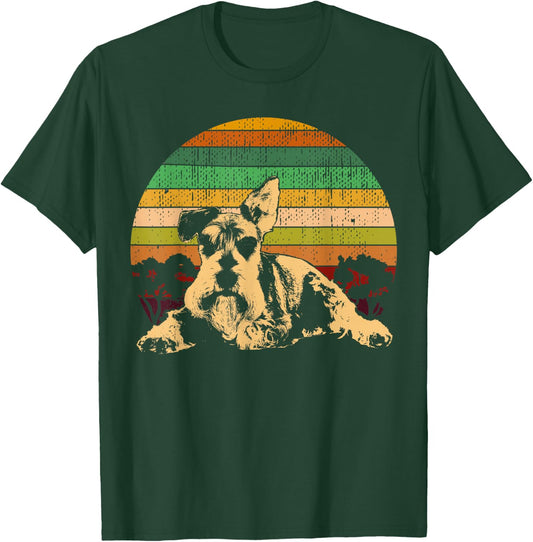 Schnauzer Medium Schnauzer and Standard Schnauzer T-Shirt - T-Shirt | Forest