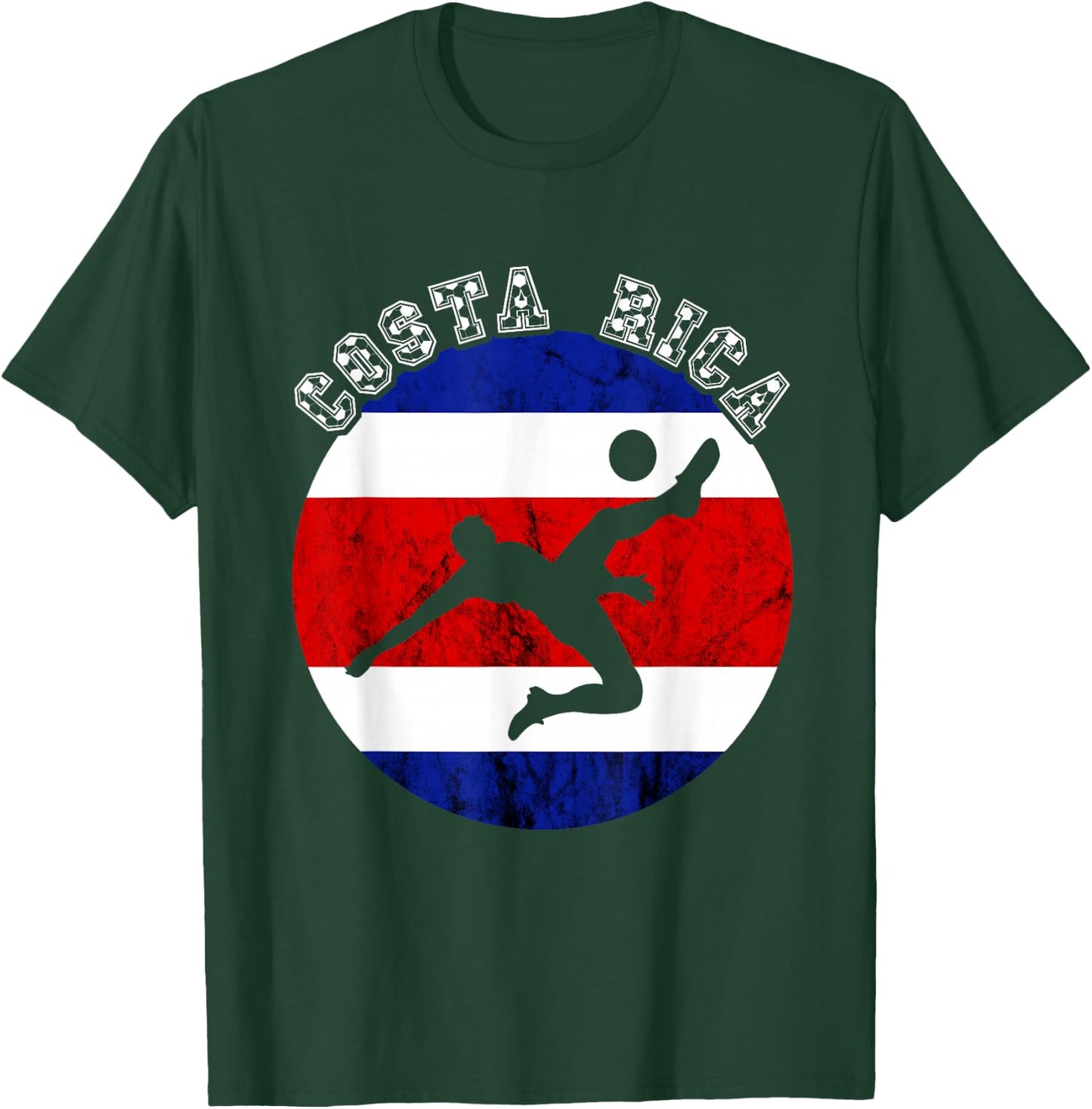 Costa Rican Soccer Team Vintage Costa Rica Flag Costa Rica T-Shirt - T-Shirt | Forest