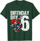 6 Year Old Skateboard Birthday Skateboarding Skate 6th Gift T-Shirt - T-Shirt | Forest