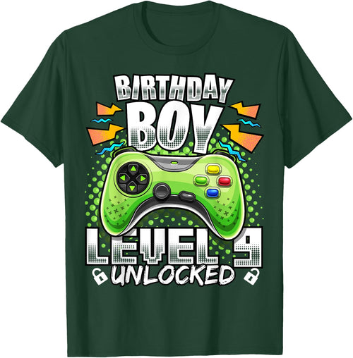 Level 9 Unlocked Video Game 9th Birthday Gamer Gift Boys