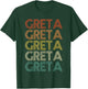 Greta Vintage Retro T-Shirt - T-Shirt | Forest