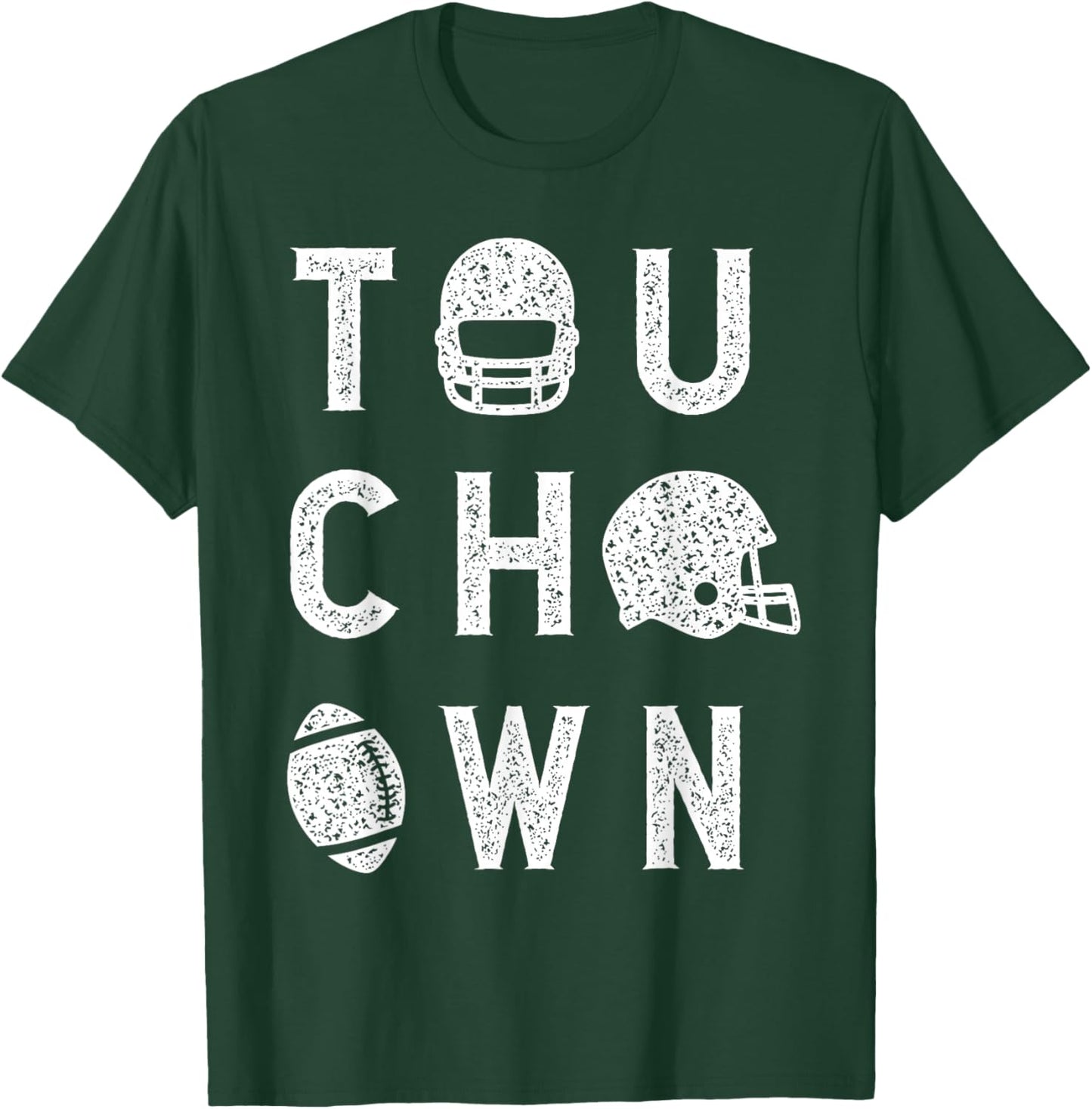 Touchdown Season American Football Game Day Thanksgiving T-Shirt - T-Shirt | Forest