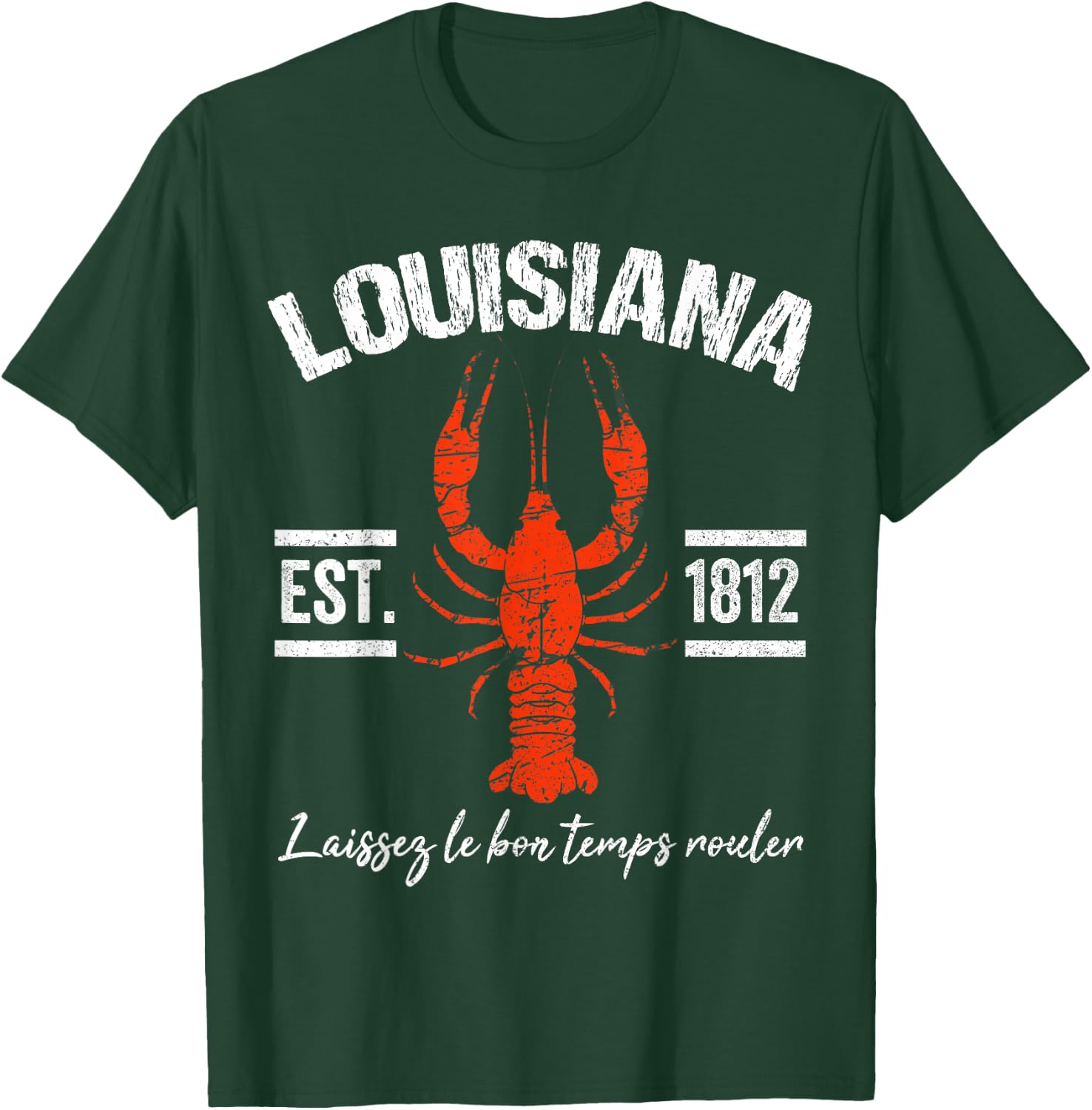 Mardi Gras Louisiana Crawfish New Orleans Men Women Gift T-Shirt - T-Shirt | Forest