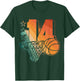 14th Birthday Boy Basketball Player Basketball 14 Years Old T-Shirt - T-Shirt | Forest