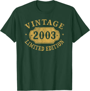 22nd Birthday Women 22 Year Old Men Funny 2003 22 Year Old T-Shirt - T-Shirt | Forest