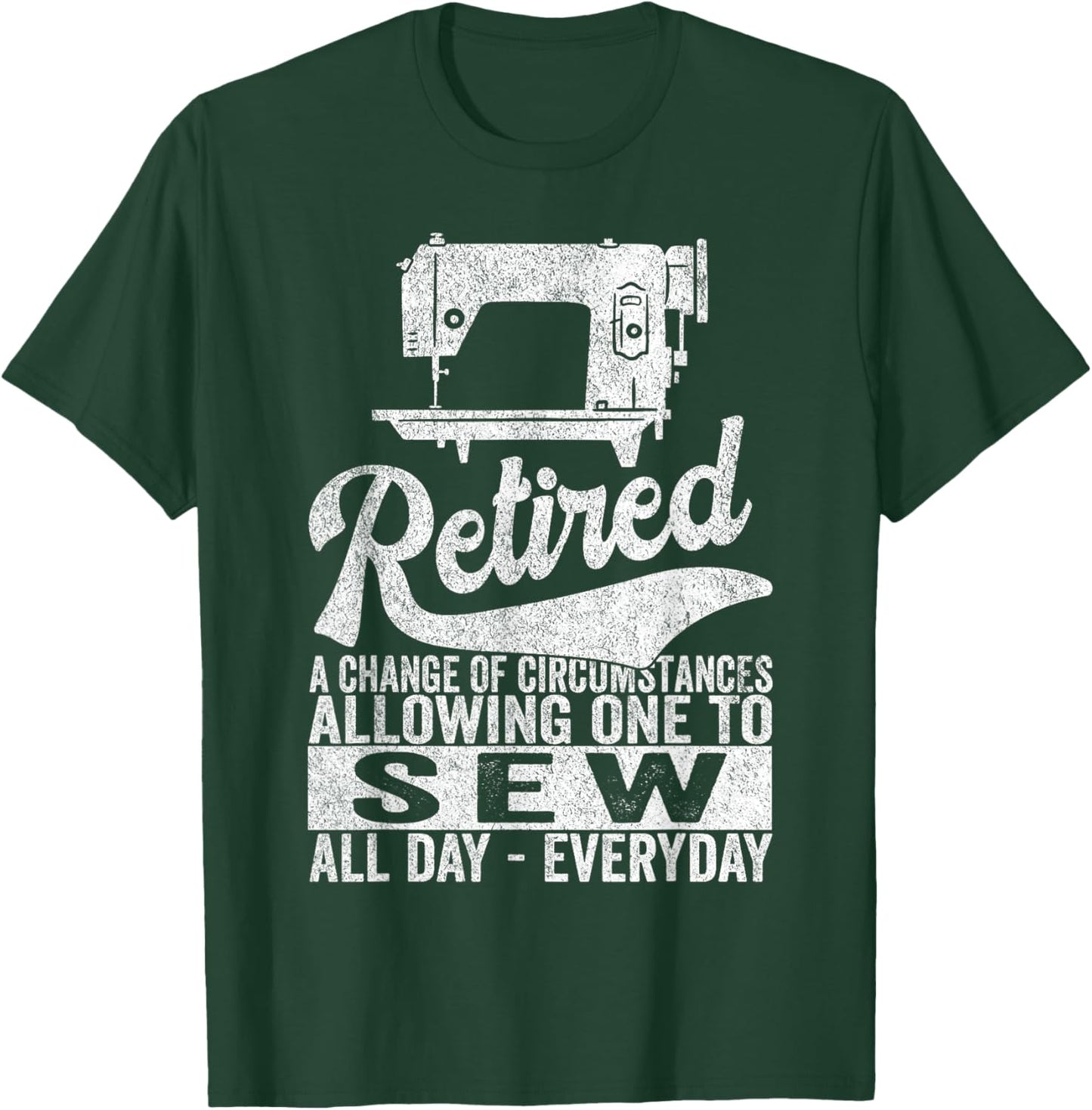 Funny Retired Definition Sewing Quilting Retirement T-Shirt - T-Shirt | Forest