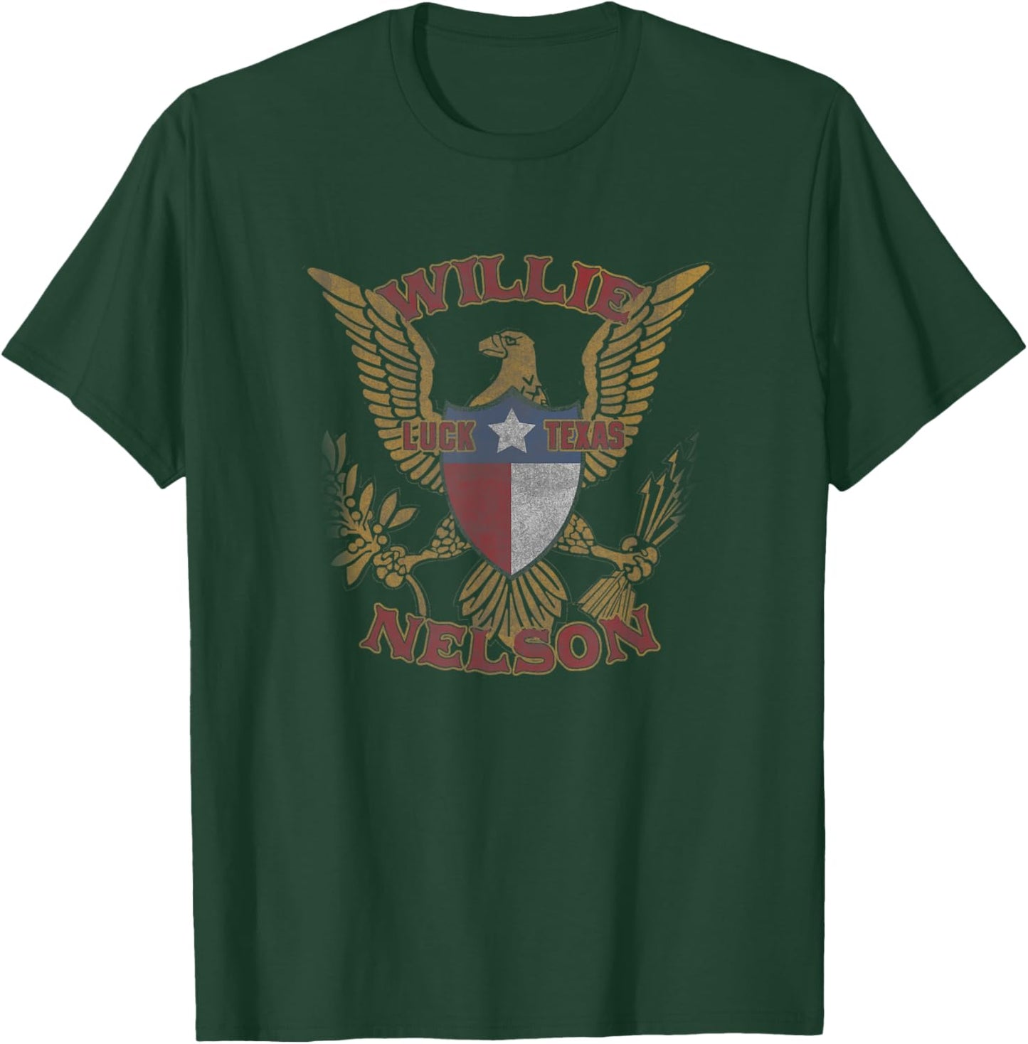 Official Willie Nelson Luck Texas T-Shirt - T-Shirt | Forest