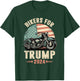 Bikers For Trump 2024 Motorcycle US American Flag Patriotic T-Shirt - T-Shirt | Forest