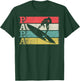 Vintage Retro Surfing Papa Surf Surfer Silhouette Distressed T-Shirt - T-Shirt | Forest