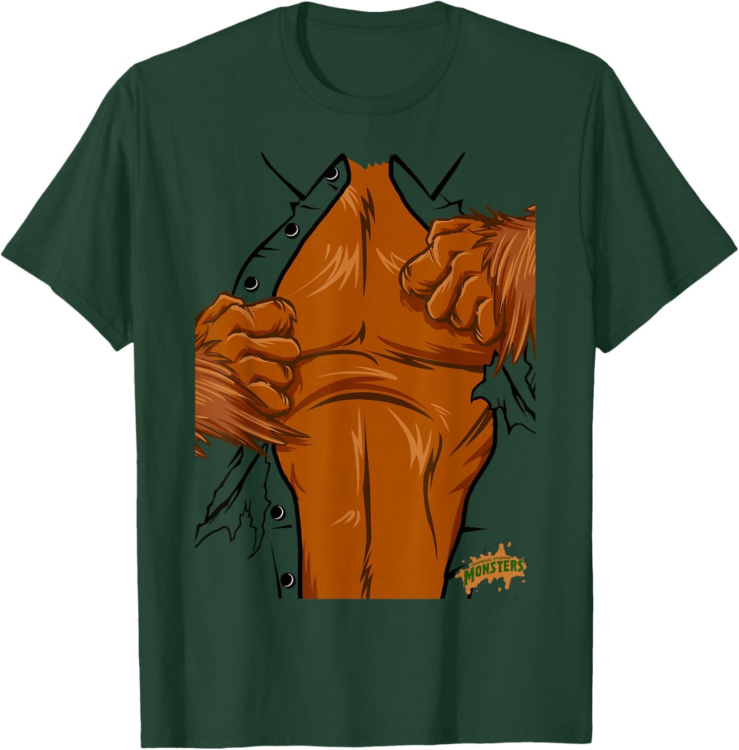 Universal Monsters The Wolf Man Costume T-Shirt - T-Shirt | Forest