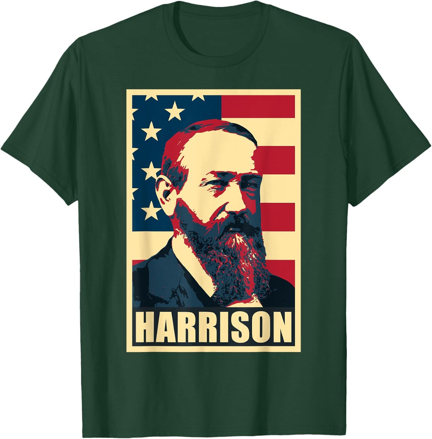President Benjamin Harrison T-Shirt - T-Shirt | Forest
