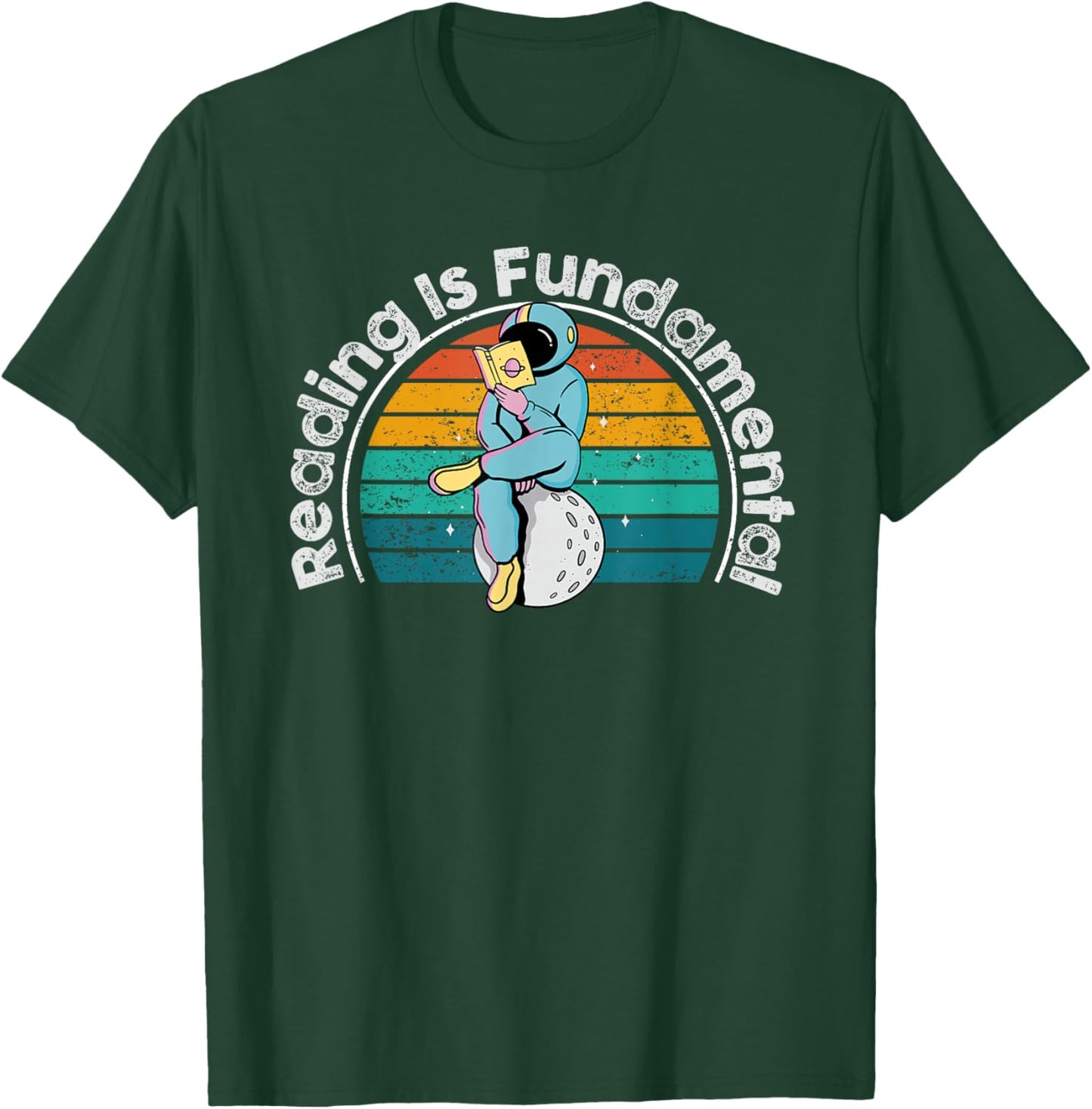 Reading Is Fundamental Geeky Bookworm Poetry Literature T-Shirt - T-Shirt | Forest