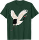 Snow Crane Bird White Bird Watching Expert Bird Photographer T-Shirt - T-Shirt | Forest