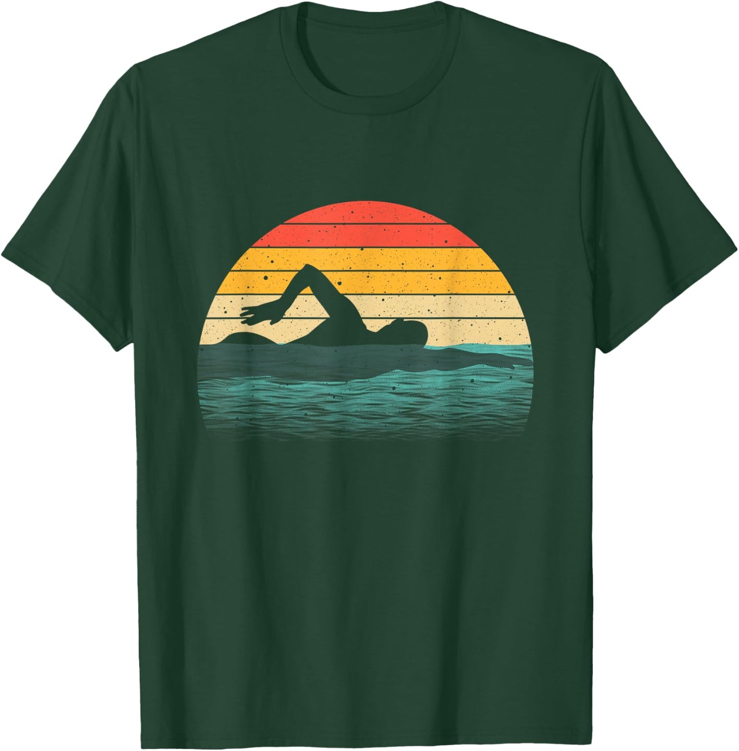 Swimming Gift Women Boys Girls Swimmer Swim Coach T-Shirt - T-Shirt | Forest