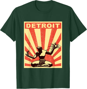 Detroit Shirt | Vintage Spirit of Detroit T-Shirt - T-Shirt | Forest